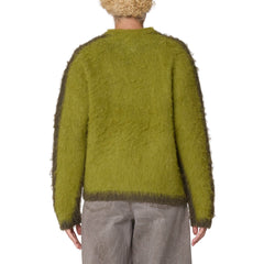 Obey Womens Aura Crew Sweater Lime - Parasol Store