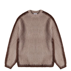 Obey Womens Aura Crew Sweater Taupe - Parasol Store