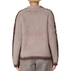 Obey Womens Aura Crew Sweater Taupe - Parasol Store