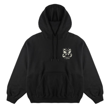 Obey Womens Butterfly Baggy Relaxed Hood Digital Black