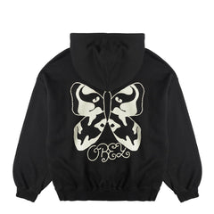 Obey Womens Butterfly Baggy Relaxed Hood Digital Black - Parasol Store