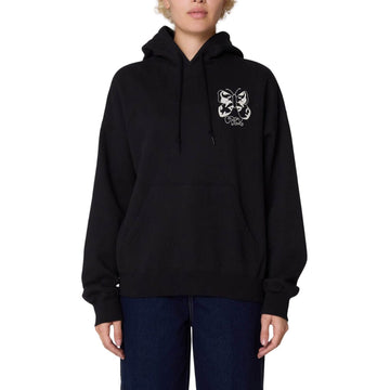 Obey Womens Butterfly Baggy Relaxed Hood Digital Black - Parasol Store