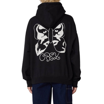 Obey Womens Butterfly Baggy Relaxed Hood Digital Black - Parasol Store