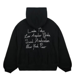 Obey Womens Cities Cropped Hood Black - Parasol Store