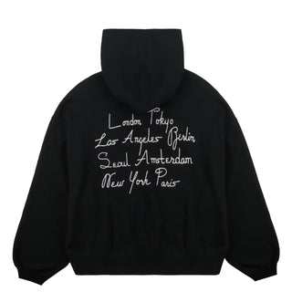 Obey Womens Cities Cropped Hood Black - Parasol Store