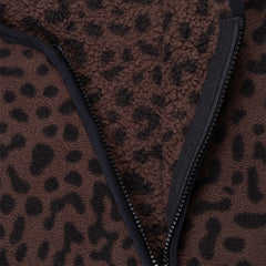 Obey Womens Dottie Liner Jacket Java Brown Multi - Parasol Store
