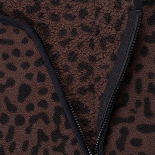 Obey Womens Dottie Liner Jacket Java Brown Multi - Parasol Store