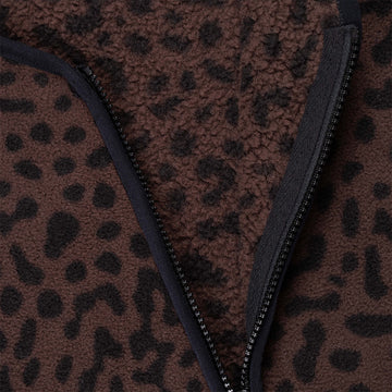 Obey Womens Dottie Liner Jacket Java Brown Multi - Parasol Store