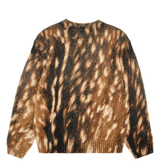 Obey Womens Fawn Crew Sweater Fawn Multi