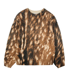 Obey Womens Fawn Crew Sweater Fawn Multi - Parasol Store