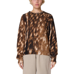 Obey Womens Fawn Crew Sweater Fawn Multi - Parasol Store