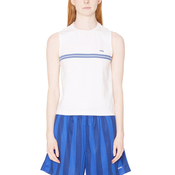 Obey Womens Freya Stripe Tank White