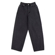 Obey Womens Leah III Baggy Denim Black Ash - Parasol Store