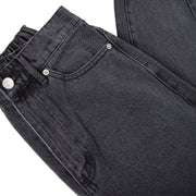 Obey Womens Leah III Baggy Denim Black Ash - Parasol Store