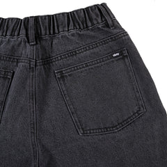Obey Womens Leah III Baggy Denim Black Ash - Parasol Store