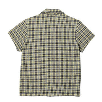 Obey Womens Lila Micro Check S/S Shirt Yellow Multi