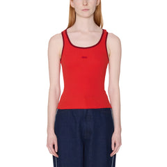 Obey Womens Loren Rib Tank Red