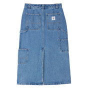 Obey Womens Painters Midi Skirt Light Indigo - Parasol Store