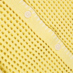 Obey Womens Pilar Crochet S/S Yellow Pear - Parasol Store