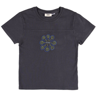 Obey Womens Relax Tee S/S Digital Black - Parasol Store