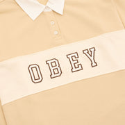 Obey Womens Rosewood Rugby Oyster Grey - Parasol Store