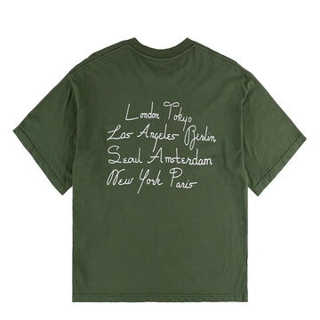 Obey Womens Scripty Cities Bronze Green - Parasol Store