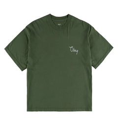 Obey Womens Scripty Cities Bronze Green - Parasol Store