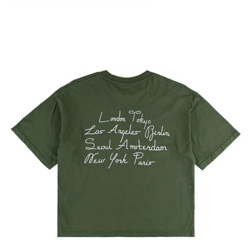 Obey Womens Scripty Cities Bronze Green - Parasol Store