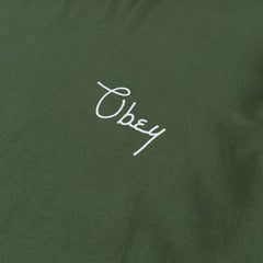 Obey Womens Scripty Cities Bronze Green - Parasol Store