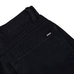 Obey Womens Shift Panel Short Digital Black Faded Wash - Parasol Store