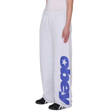 Obey Womens Speed Star Sweatpant Ash Heather Grey