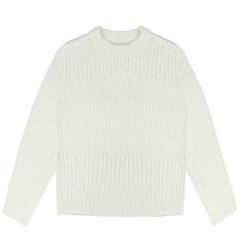 Obey Womens Trivia Open Knit Sweater Cream - Parasol Store
