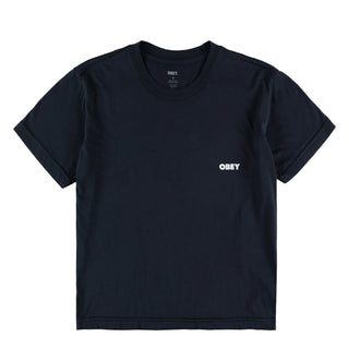 Obey Womens Visual Studios Tee Black - Parasol Store