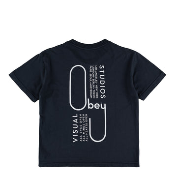 Obey Womens Visual Studios Tee Black - Parasol Store