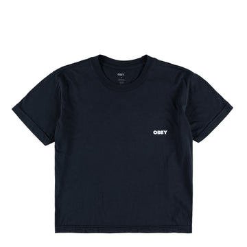Obey Womens Visual Studios Tee Black - Parasol Store