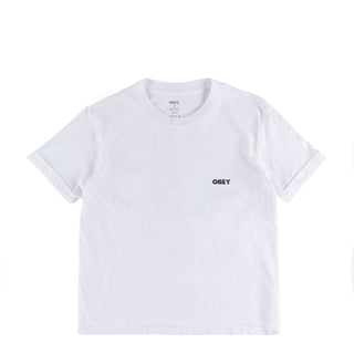 Obey Womens Visual Studios Tee White