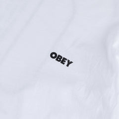 Obey Womens Visual Studios Tee White - Parasol Store