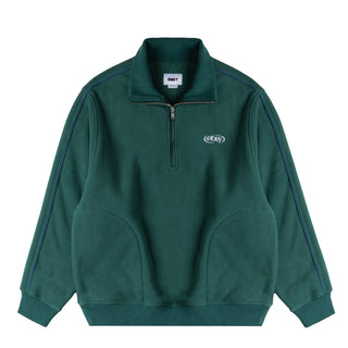 Obey Womens Watts Zip Mock Neck Forest