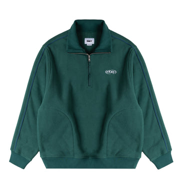 Obey Womens Watts Zip Mock Neck Forest