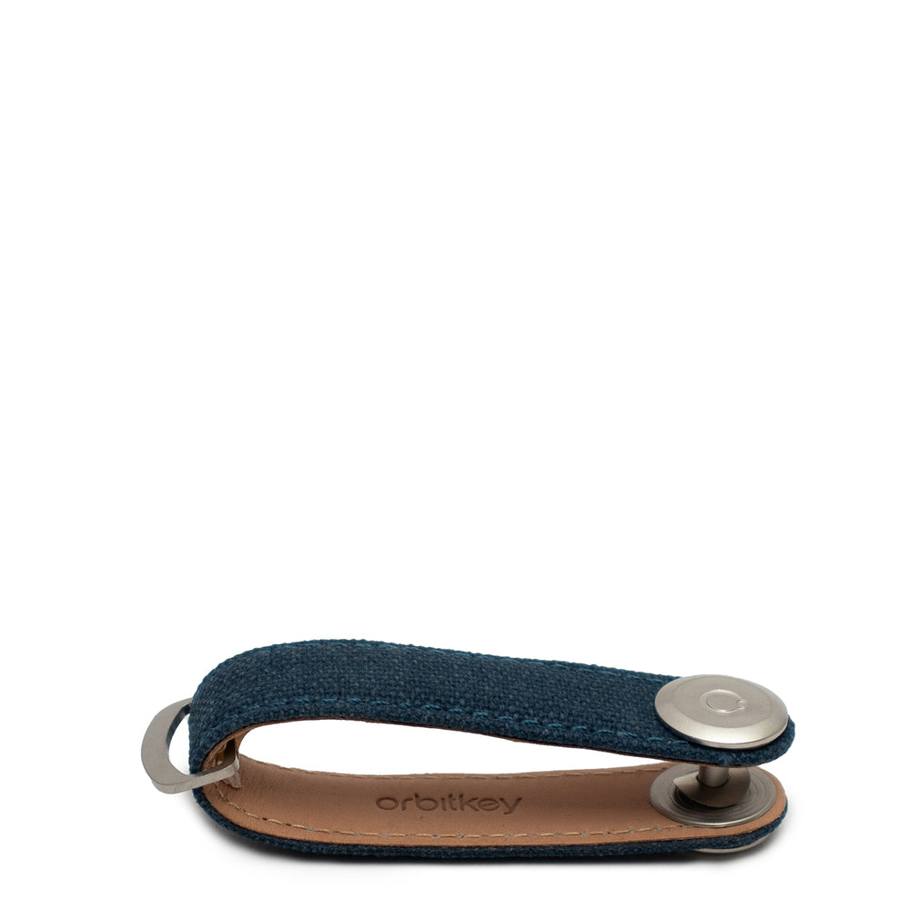 Orbitkey 2.0 Canvas Keyring Navy - Parasol Store