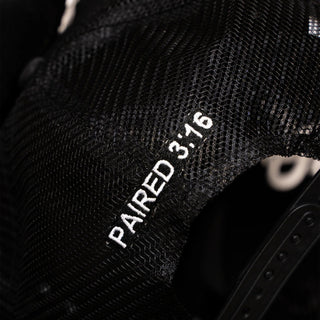 Paired Constellation Puff Print Trucker Cap Black