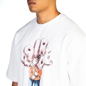 Paired Helium S/S Tee White