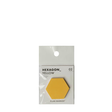 Paperian Sticky Note Hexagon Yellow - Parasol Store