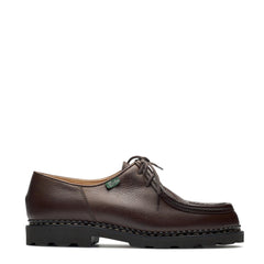 Paraboot Michael Marche II Shoe Grained Brown Leather - Parasol Store