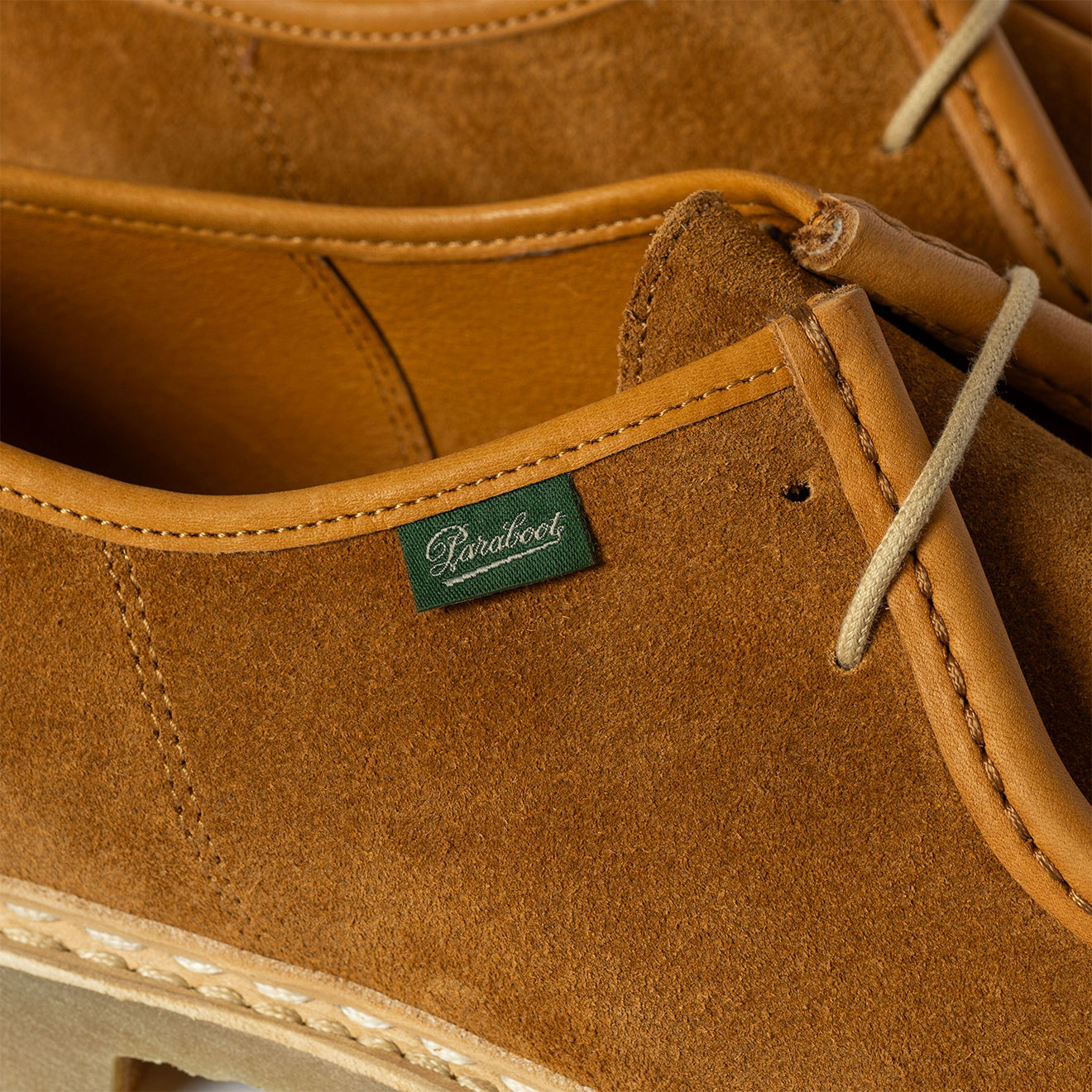 Paraboot Micka Shoe Suede Ario Honey / Vel Whisky - Parasol Store