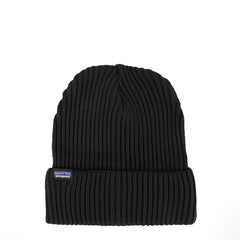 Patagonia Fishermans Rolled Beanie Black - Parasol Store