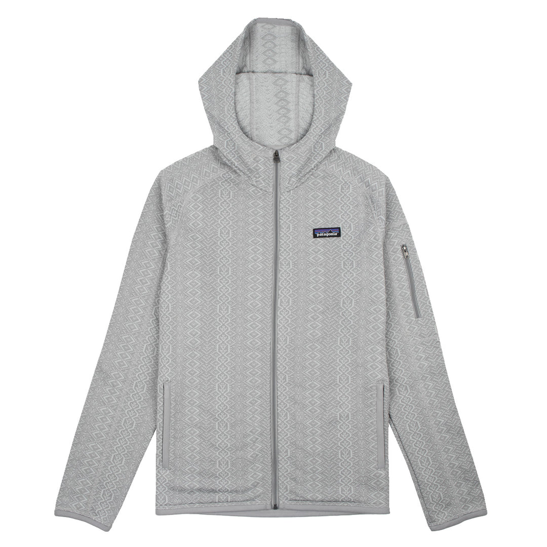 Patagonia Womens Better Sweater Hoody Frozen Jaquard Salt Grey Patagonia