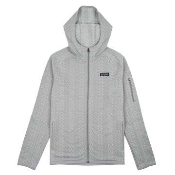 Patagonia Womens Better Sweater Hoody Frozen Jaquard Salt Grey Patagonia