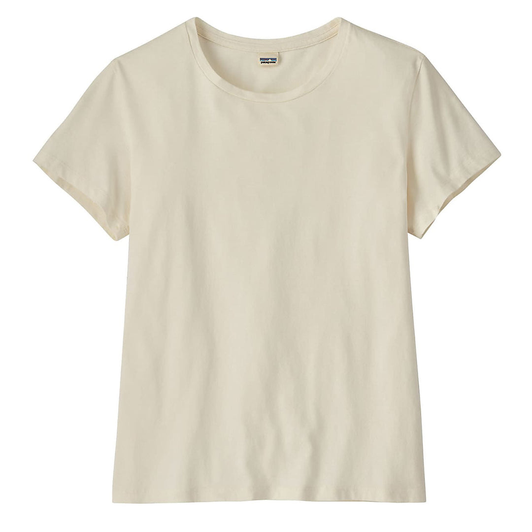 Patagonia Womens Regenerative Organic Certified Cotton Tee Undyed Natural - Parasol Store