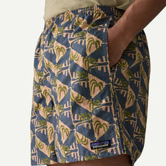 Patagonia Baggies Shorts 5 in. Jaguar Geo Dolomite Blue